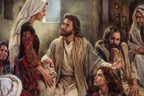 Jesús en casa de Marta y María